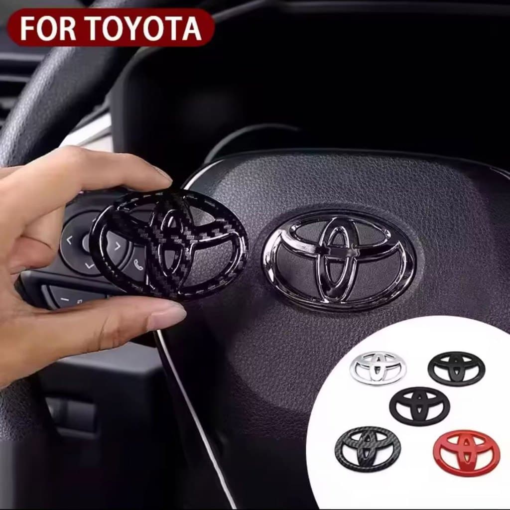 Volante De 6.5cm X 4.5cm (Estilo Coberto) Adequado Para Toyota Camry Yaris Corolla Acessórios Decorativos De Modificado