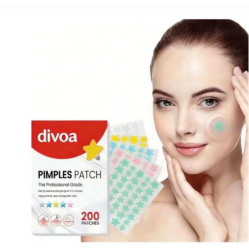 200 Pcs Star Pimple Patch Colorido Invisível Remoção De Acne