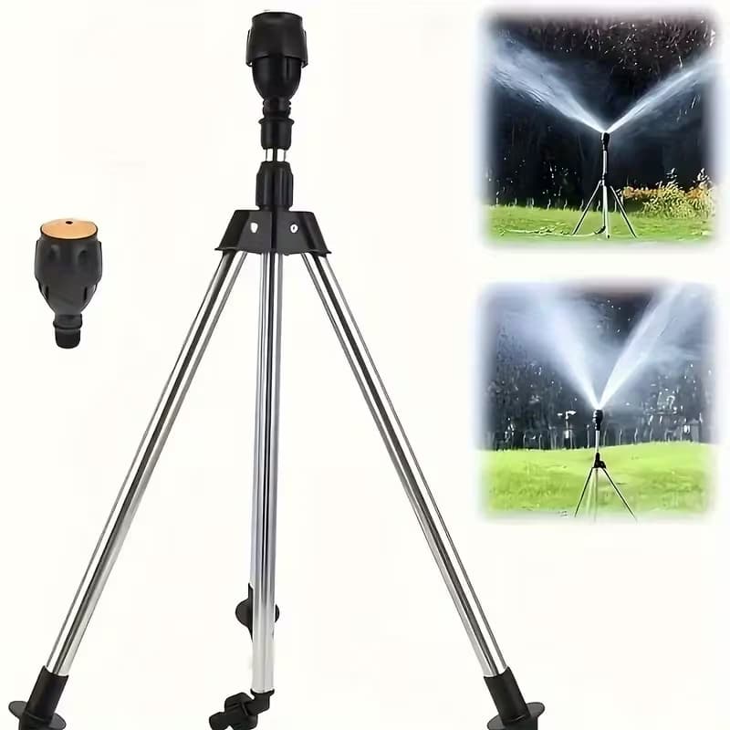 Aspersor Giratório Aspersor De Jardim Giratório Automático Com Tripé 360° Aspersor De Tripé Giratório Automático