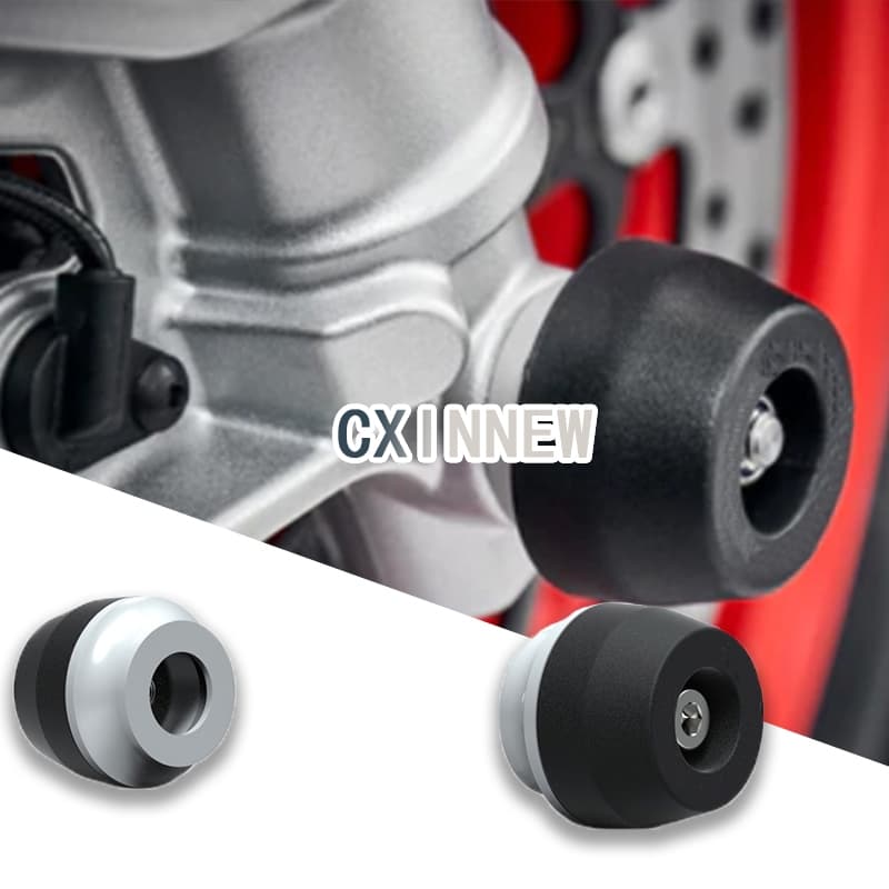LEDISHUN Sliders Do Eixo Da Roda Dianteira Motocicleta Garfo Dianteiro Proteção Contra Quedas Para Kasawaki Ninja400 201