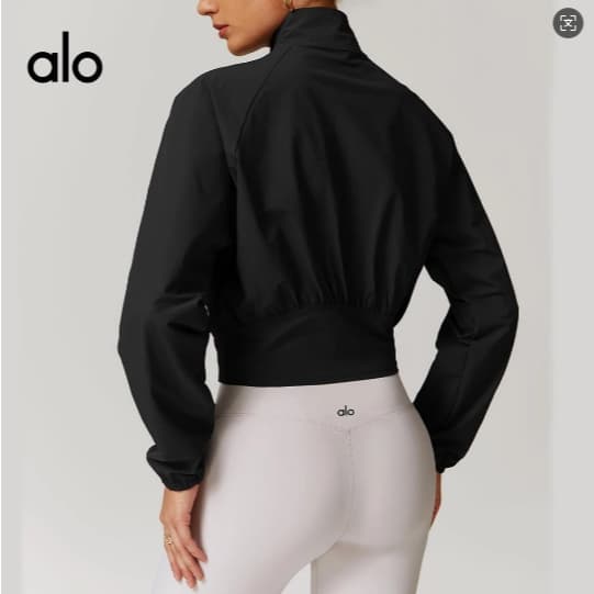 a10 Jaqueta Esportiva Estilo Americano Gola Alta Respirável Topo Ao Ar Livre De Secagem Rápida Yoga Wear Feminino Fitnes