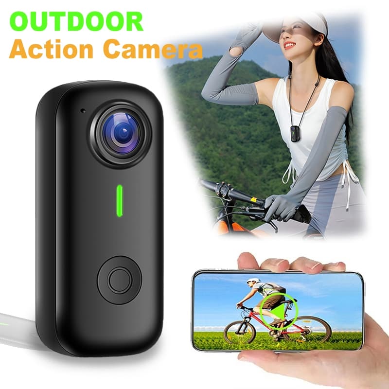 Câmera De Ação HD Thumb , Mini Câmeras Corporais , Vlogging De Bolso Vestível Com Cordão Magnético , Para Trabalho , Cic