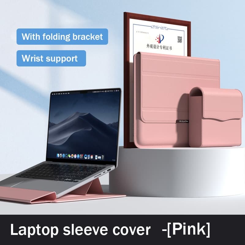Notebook Laptop De Couro Stand Mangas Bag Bolsa Carry Mão Suave 11 12 13 14 15 16 Polegada Para Macbook ipad Pro Ar