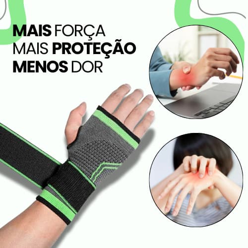 Kit De Suporte De Pulso , De Compressão Para Tendinite , Design Ortopédico Com Alça Ajustável Alívio Da Dor