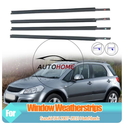 Vedação De Calafetagem Da Janela Externa Do Carro Para Suzuki SX4 2006-2016 Moldagem Faixa Climática Guarnição De Plásti
