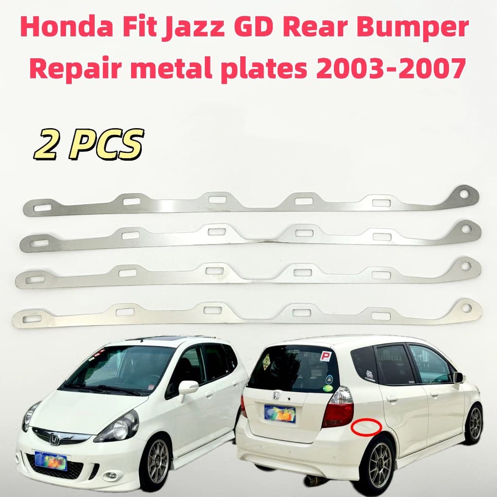 Honda Fit Jazz GD Reparação de para-choque traseiro Placa de metal 2003-2007 Fivela Quebrada Gap Podre Fivela Reparador 