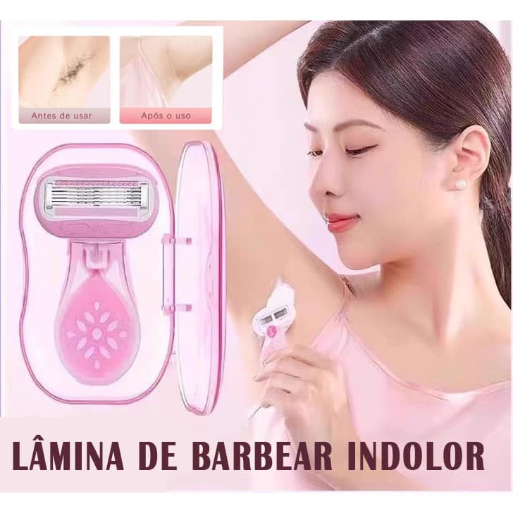 Removedor de Pelos Feminino Pernas Área Íntima Mini Removedor de Pelos Fácil de Transportar