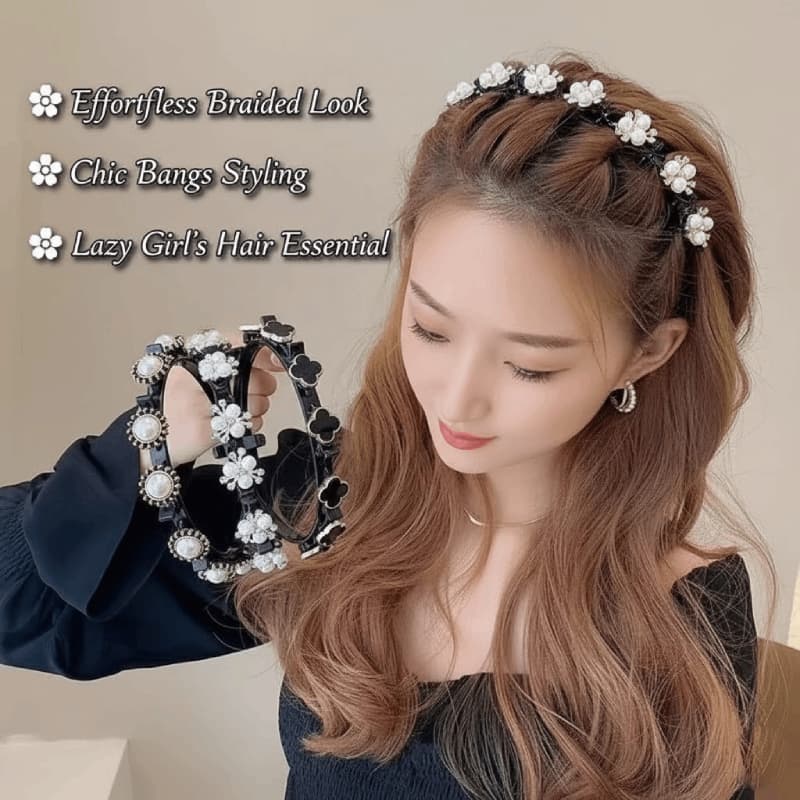 Grampo De Cabelo Trançado Bandana 2024 Nova Franja Quebra Artefato Preguiçoso Acessório