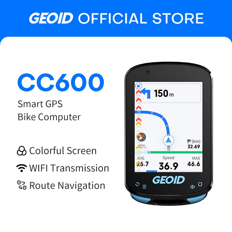 GEOID CC600/CC700 GPS Computador De Bicicleta Velocímetro De Ciclismo Tela Colorida Odômetro Sem Fio