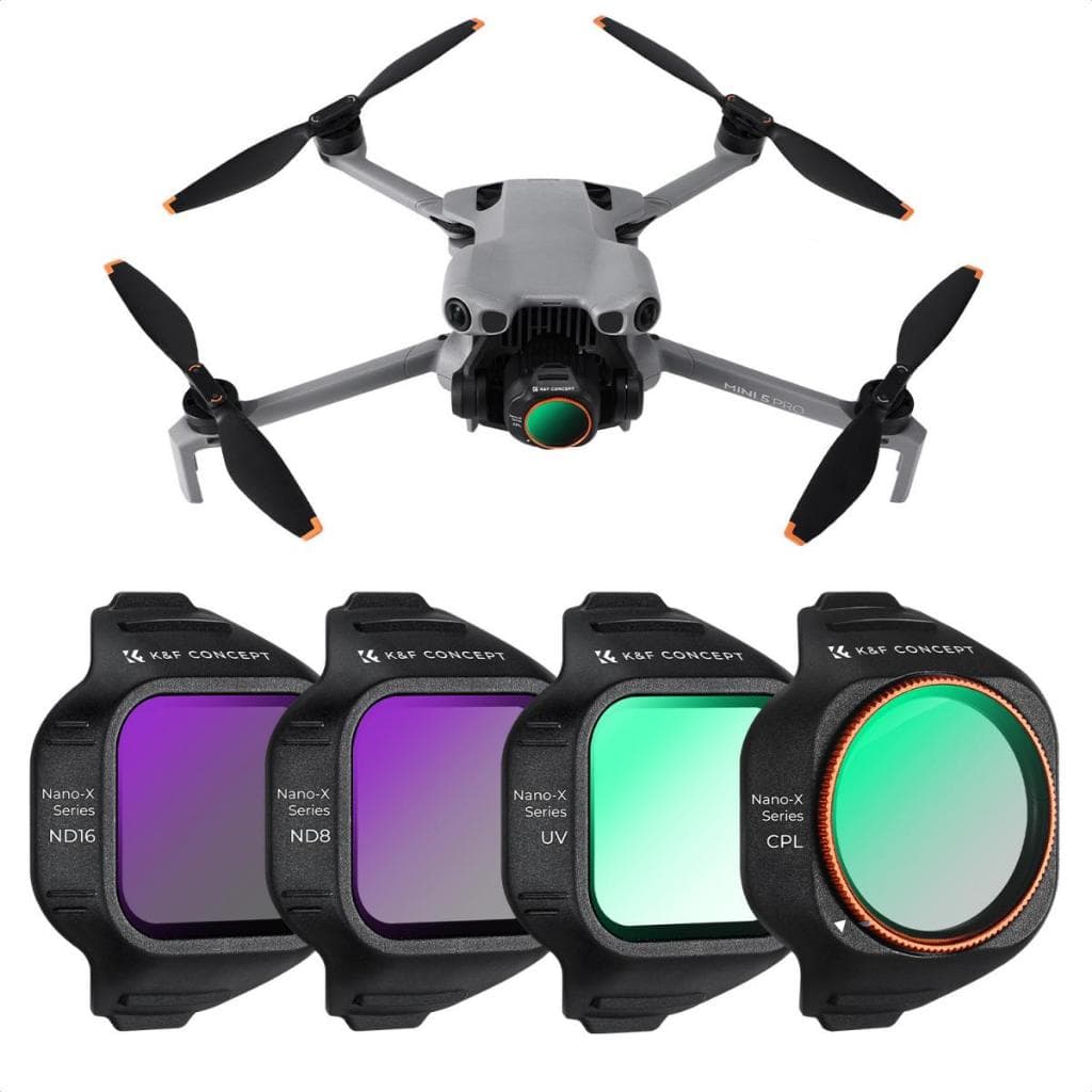 Conjunto De Filtros K & F CONCEPT Compatível Com Acessórios De Lente De Drone De Densidade Neutra Polarizador DJI Mini 5