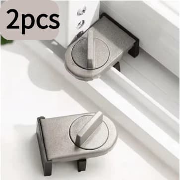 Kit 2 Trava De Segurança P/ Portas E Janelas Deslizantes Basculante De Correr Bloqueador