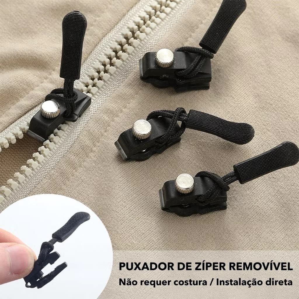 3/10pcs Zipper Reparo Instantâneo Destacável Reparador De Zíper Artefato De Removível