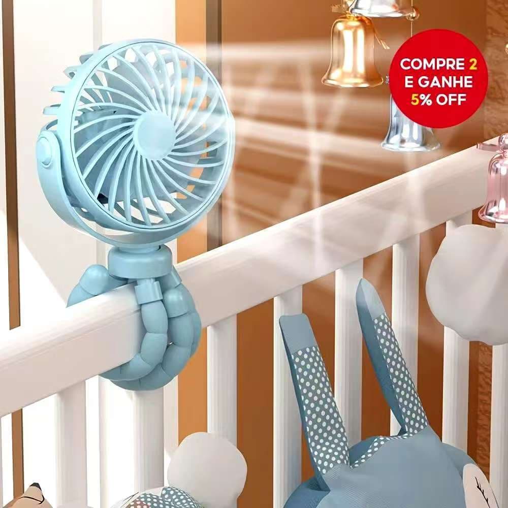 Ventilador De Resfriamento De Polvo Recarregável USB Portátil Minifan Tripé Silencioso De 3 Velocidades