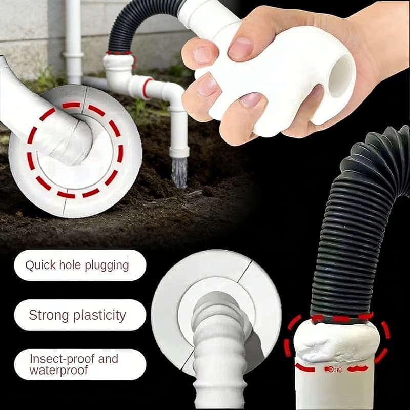 Massa De Vedação Para Remendo De Parede À Prova D'água , De Insetos Furos De Ar Condicionado , 1 Peça