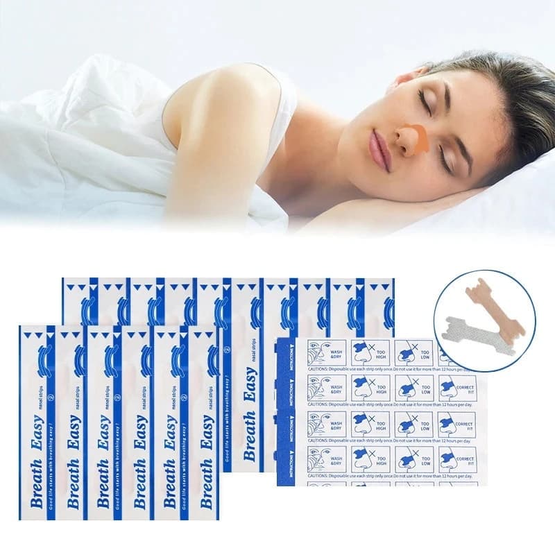 Adesivo Nasal Anti-Ronco Com Forte Adesão-Alivia A Congestão , Dorme Confortavelmente