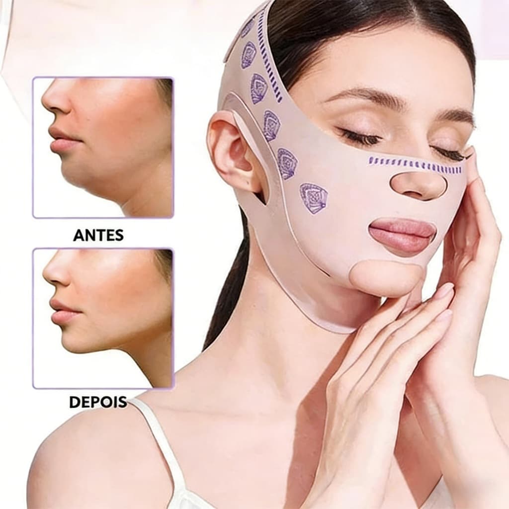 VFace Lifting Facial Efeito Rejuvenescedor Antirrugas e Firmamento Máscara de Beleza Contra Papada Máscara antienvelheci