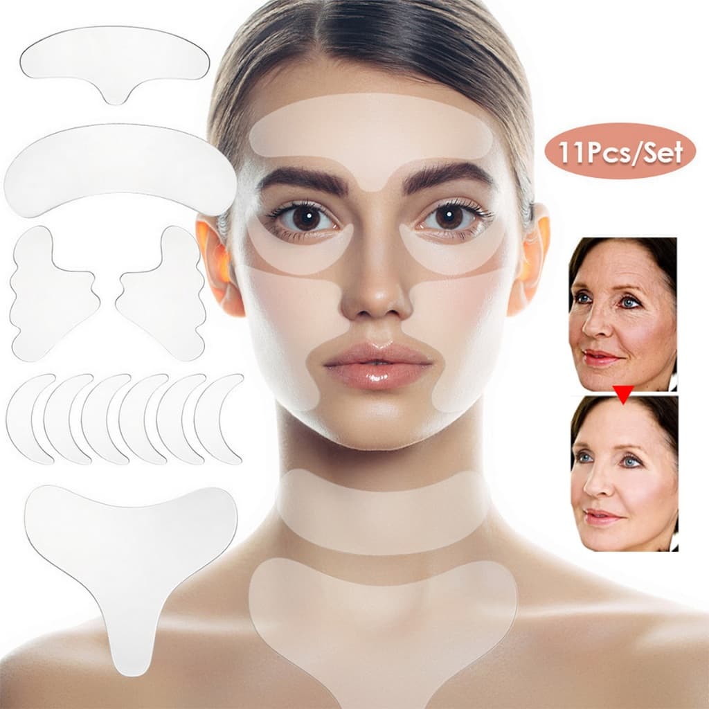16 Pcs Patches Faciais de Lifting Anti-Rugas Rejuvenesce e Suaviza Linhas de Expressão