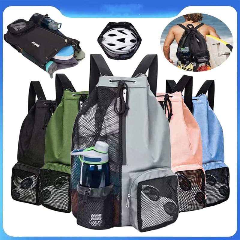 Uniwity Mochila Com Cordão MITOM, Bolsa de Natação em Malha, para Equipamento de Treino de Praia