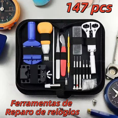 147PCS Kit De Ferramentas Para Relojoeiro