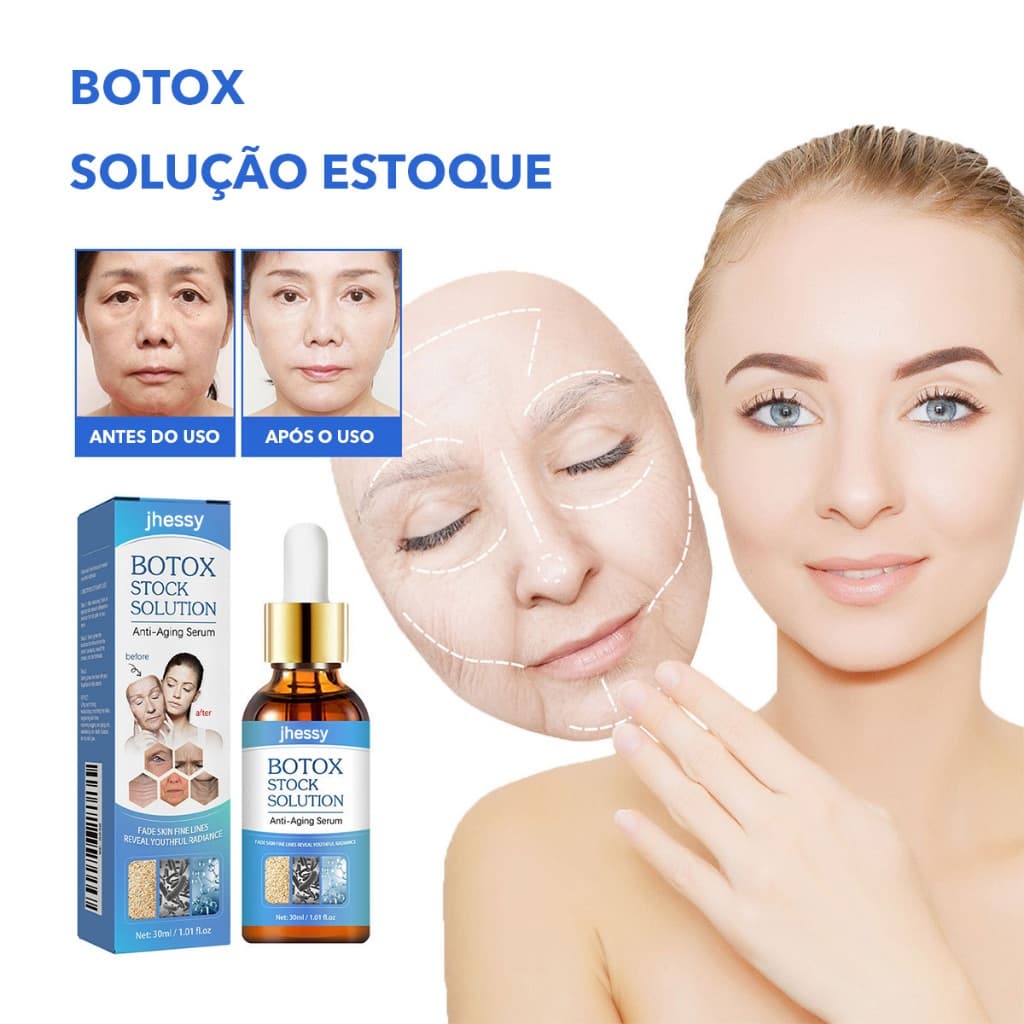 Original Liquid BOTOX Retinol Face Serum-30ml , Aumenta O Colágeno E Firma A Pele , Antienvelhecimento , Hidratante