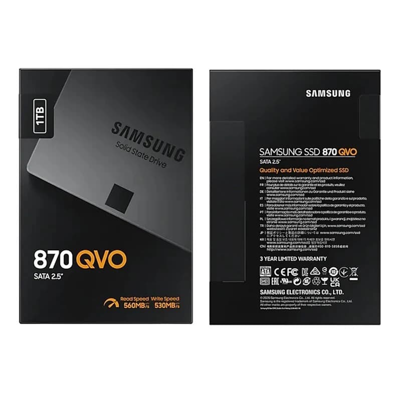 Samsung SSD 2.5 " 870 QVO 500GB 1TB 2TB 4TB hdd Interno SATA III QLC SATA3 Disco Rígido De Estado Sólido Novo