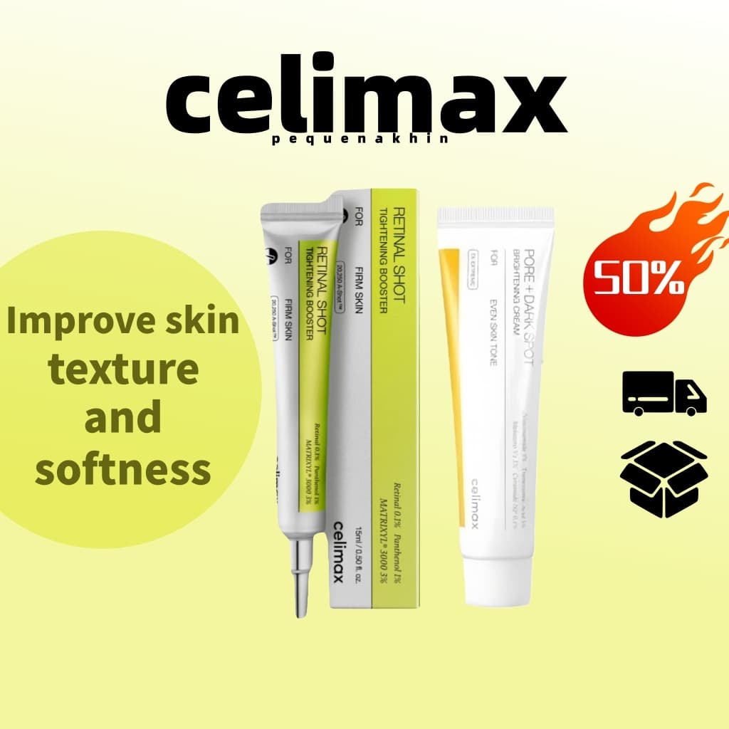 4.4 Solução Intensificadora De Retinol Celimaxvita-A 15ml/Creme Iluminador De Manchas Escuras Poros 35ml