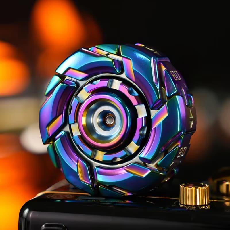 1PC EDC Deformação Mecha Fidget Spinner Liga De Metal Ansiedade Alívio Do Estresse Girando Ponta Dedo Giroscópio Descomp