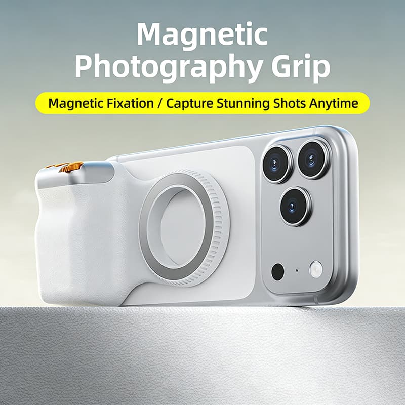 Câmera Magnética Do Telefone Atirar Mão Aperto Suporte Tiro Ajuda Alça De Controle Remoto Com De Zoom Sem Fio