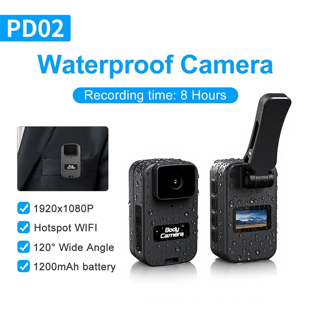 Câmera De Ciclismo À Prova D'água HD 1080P WiFi Pocket Vlog Camera120 ° Ação Com Gravador Grande Angular Para Viagens Ao