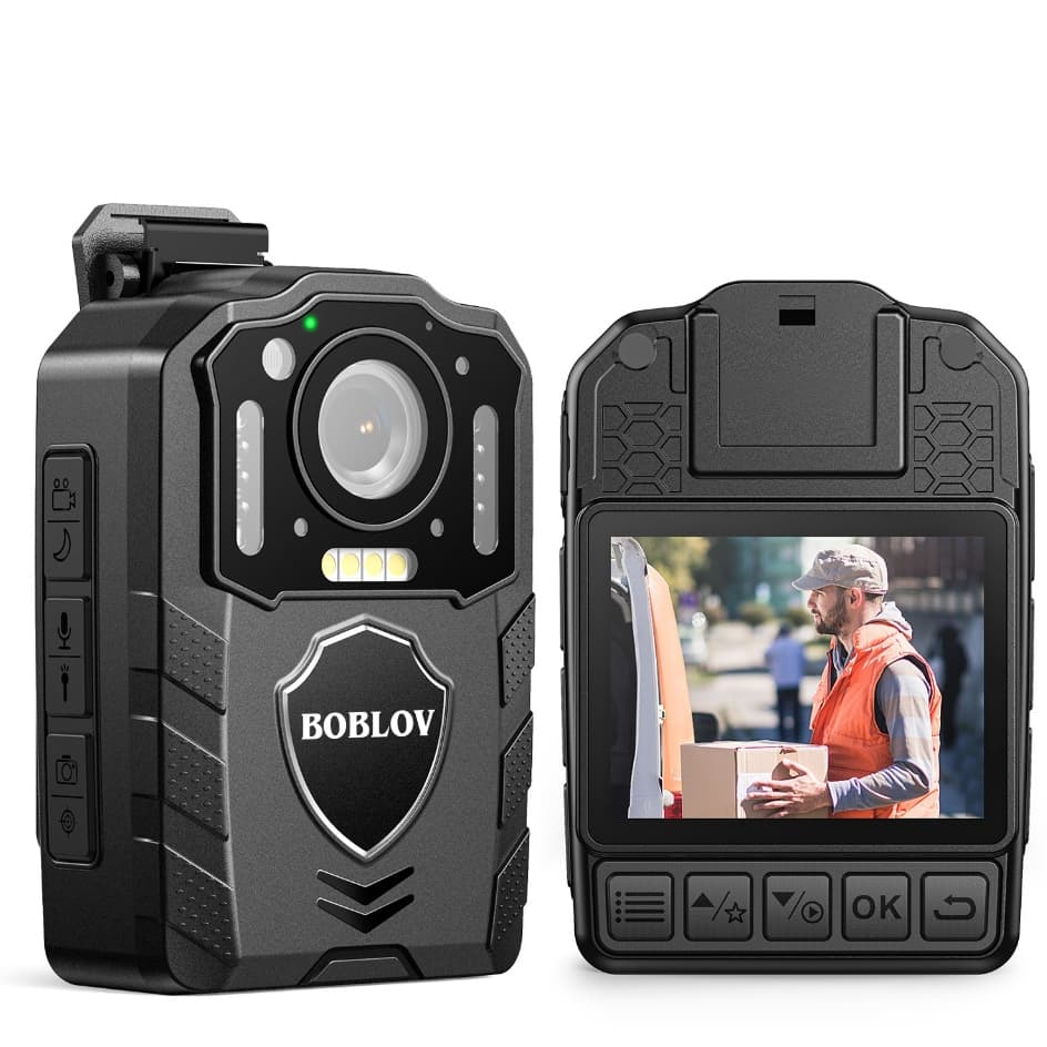 BOBLOV Body Sport Action Police Camera HD 1440P Filmadora 3000mAh Suporte Gravação 13H Com Visão Noturna Para Vlogging ,
