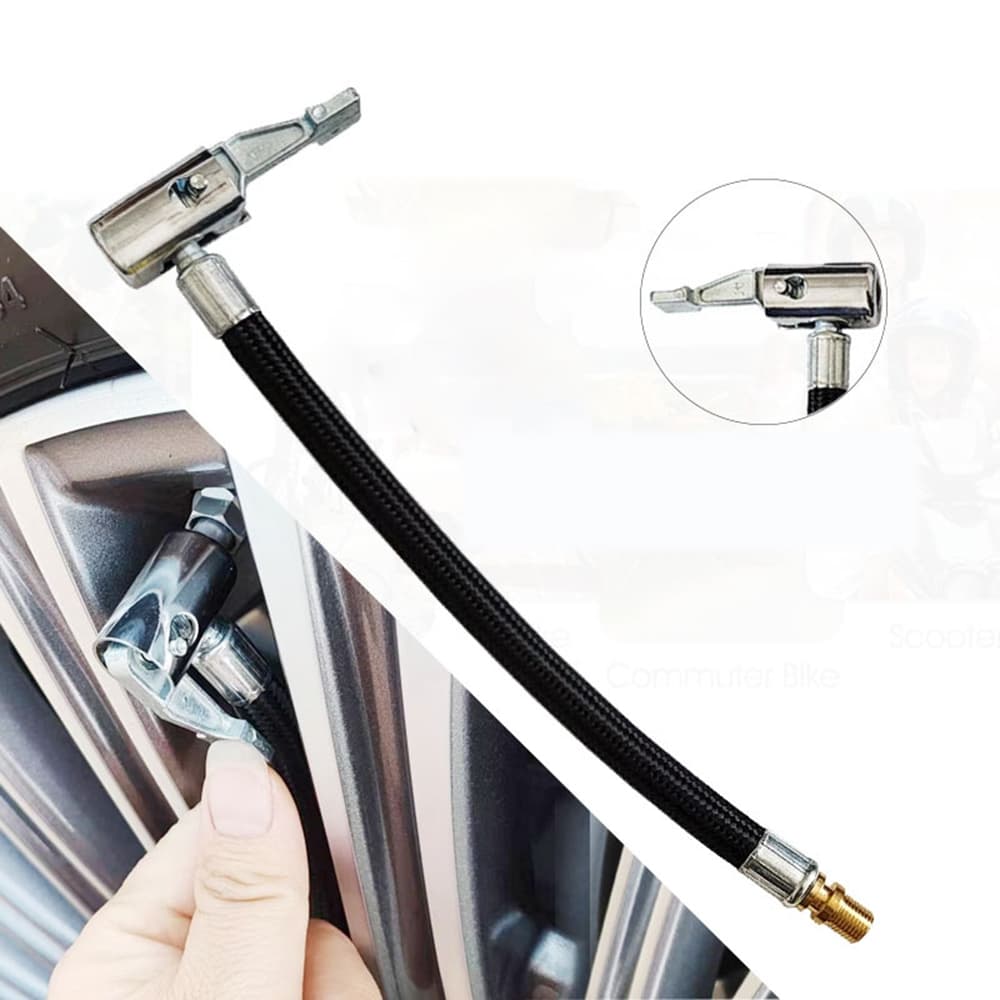 Mangueira Inflável Para Inflar Pneus De Carro , 50cm , Adaptador De Tubo De Extensão De Bomba De Ar , Conexão De Pneu To