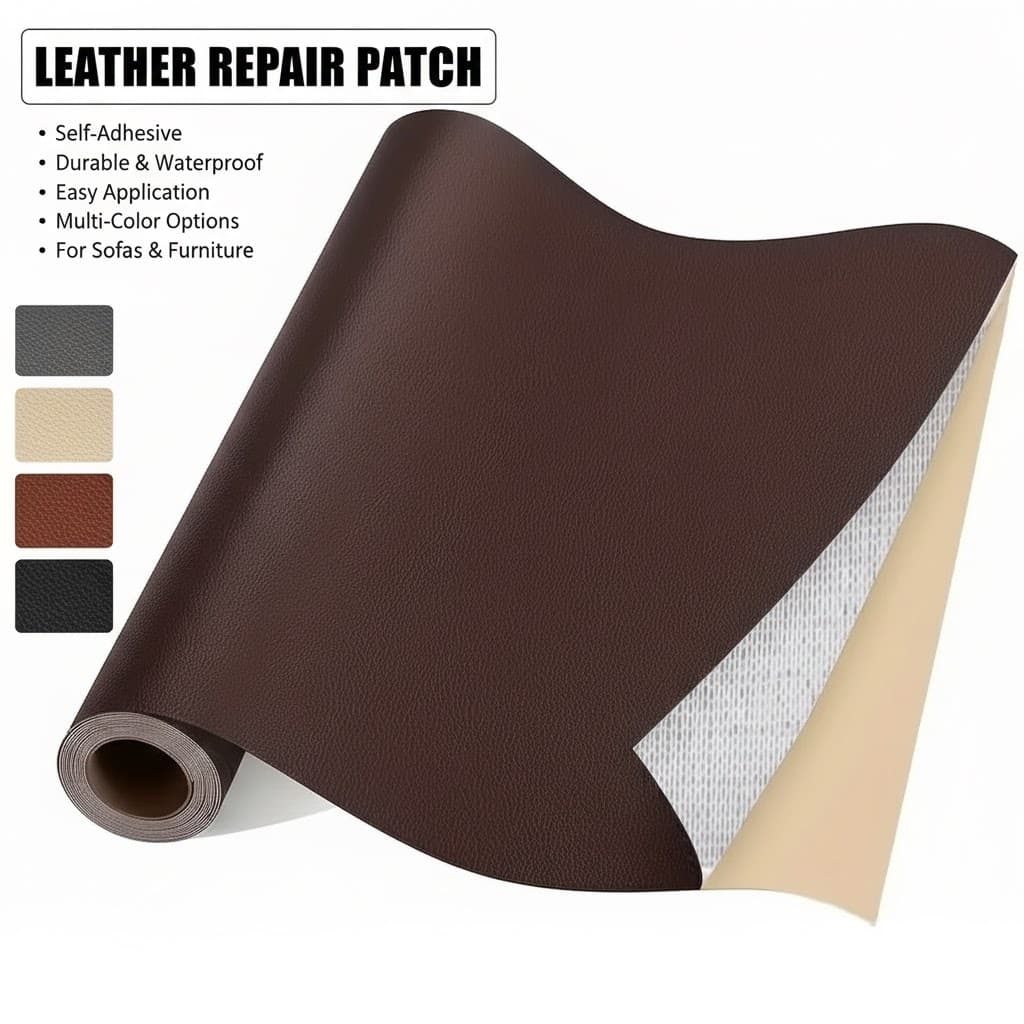 Remendo De Reparo De Couro , 2 Peças 30x20cm Remendos Grandes Impermeáveis Autoadesivos Para Sofás E Móveis