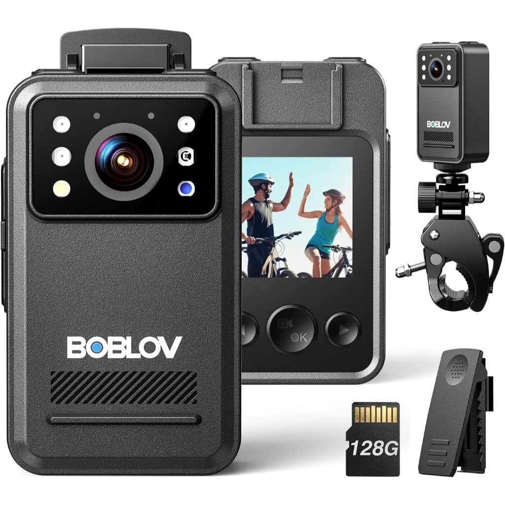 Câmera De Corpo Pequeno BOBLOV A28 , Mini Filmadora De Vídeo Com 2K , Bateria De 9 Horas , Visão Noturna , Suporte Para 