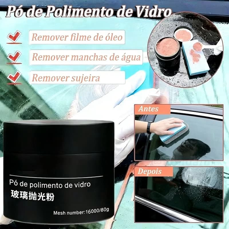 80g De Óxido De Cério Para Polimento De Vidro Remove Arranhões E Imperfeições