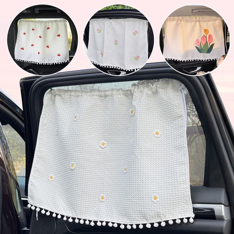 Cortina De Janela De Proteção UV Para Carro Infantil-Protetor Solar Banco Traseiro De Bebê Com Viseira Lateral-Acessório