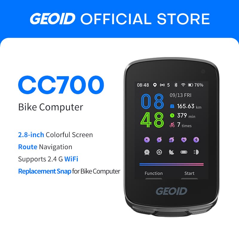 GEOID CC700 GPS Bicicleta Computador 2.8 Polegadas Rota Navegação Velocímetro WIFI Ciclismo Odômetro