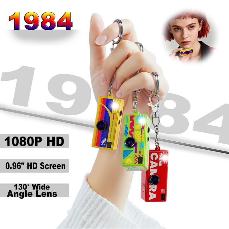 Nova Mini Câmera Retro 1080P HD Portátil Interior/Exterior Pequena Digital Com Tela TF Cartão Suporte Vídeo Chrismas Pre