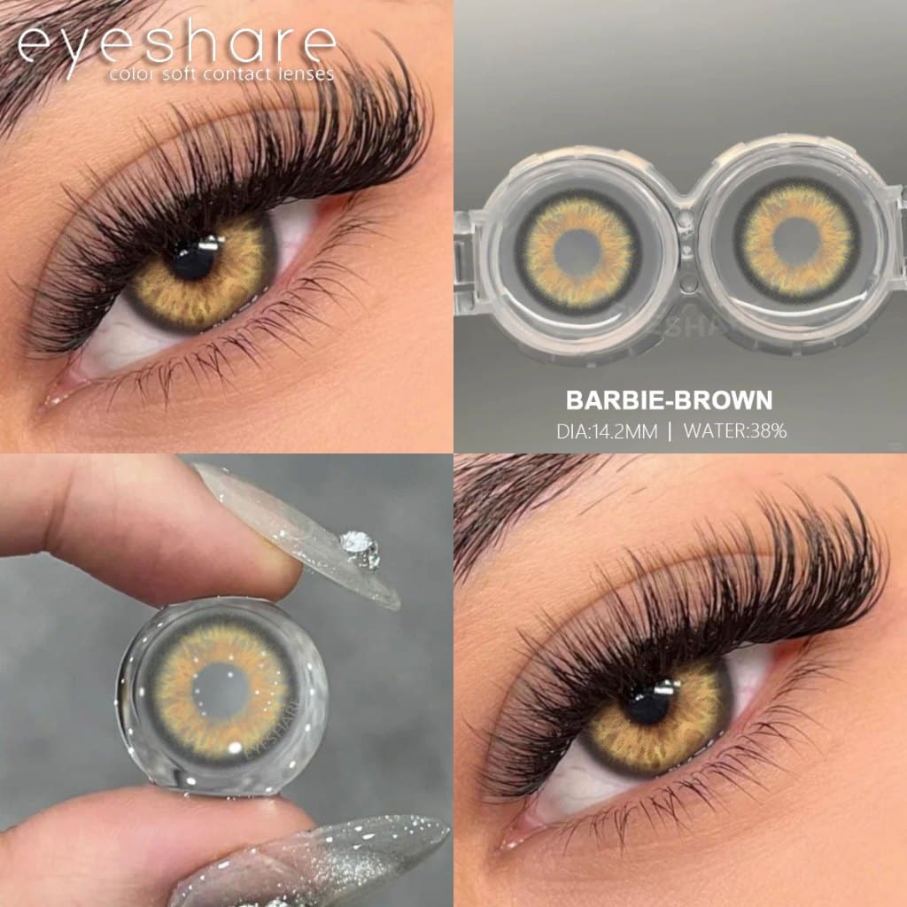 EYESHARE Envio Do Brasil Lentes De Contato Coloridas Para Olhos 2 Peças Marrons Naturais Beleza Cinza Cosméticas Uso Anu