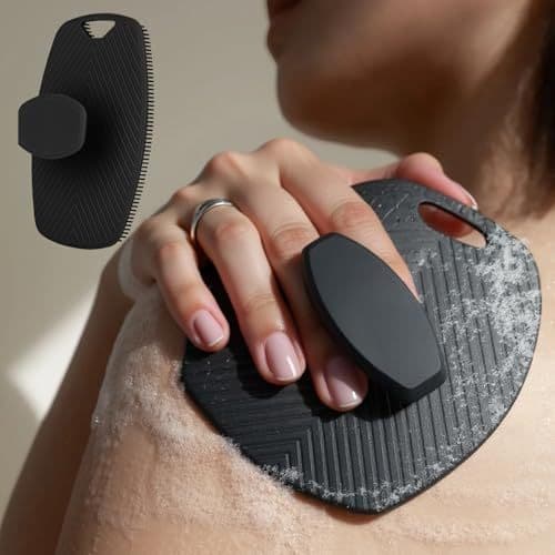 Nova Escova De Banho Silicone Corpo Massageadora Oval-Escova De Banho Esfoliante Corpo-Cerdas Macias Limpeza Suave
