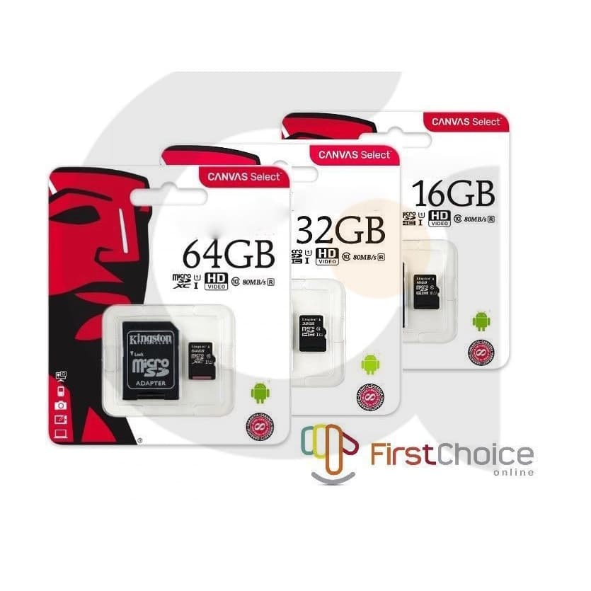 Cartão De Memória Kingston De Alta Velocidade 100 Mb/s UHS IClass 10 microSDHC 16GB 32GB 64GB 128GB 256GB 512GB SD/TF Am