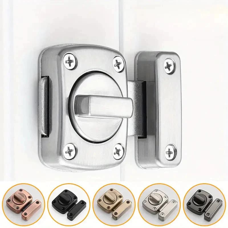 Fechadura Trava De Segurança liga de zinco Porta De Aço Inox Tranca Anti Roubo Fácil instalação 锌合金安全锁不锈钢门锁防盗安装简便