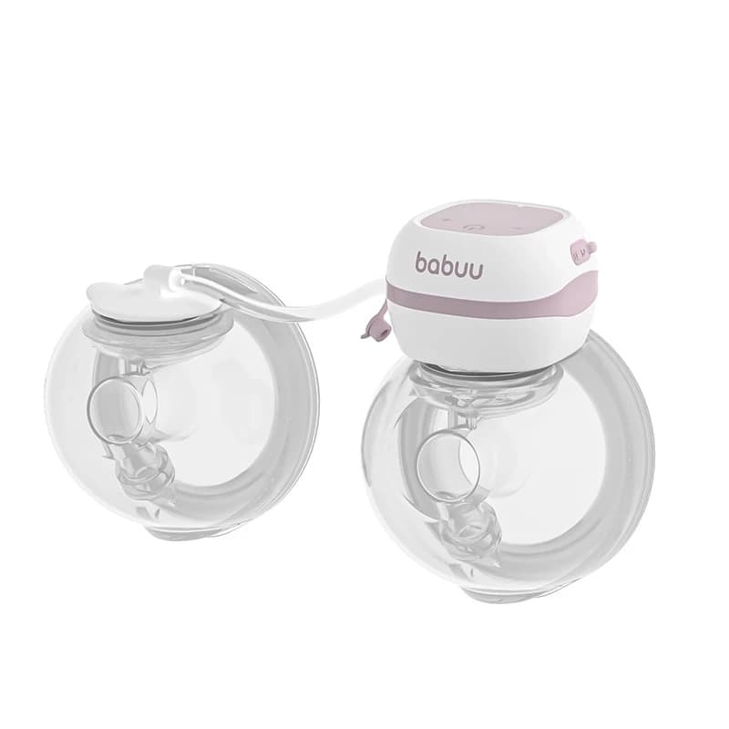 Bomba tira leite indolor automática BABUU, mãos livres, carregamento USB, ambos os lados podem ser usados