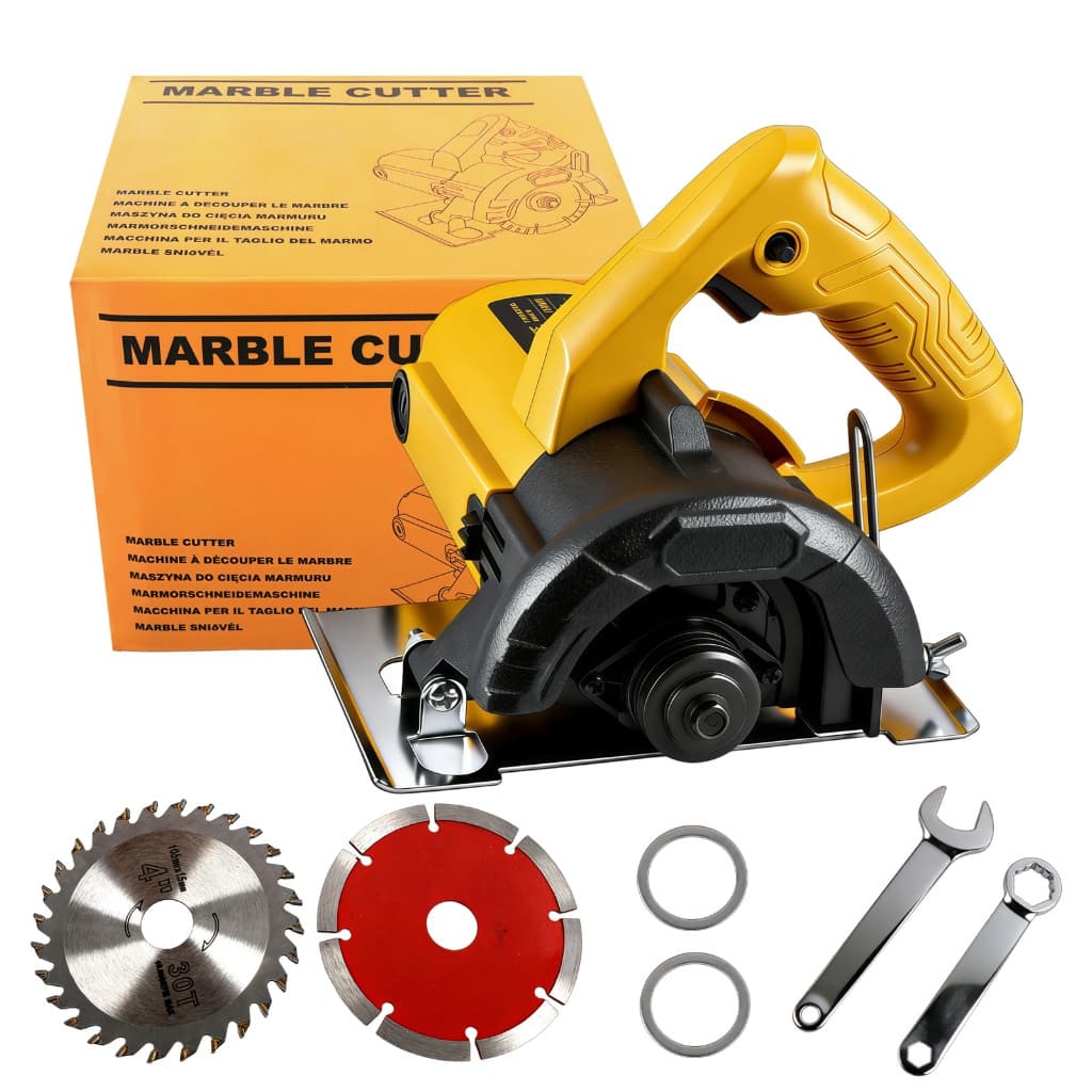 Serra Mármore Profissional 1550W 45 Graus 110mm Disco De Corte Tools Corta Piso Profissional