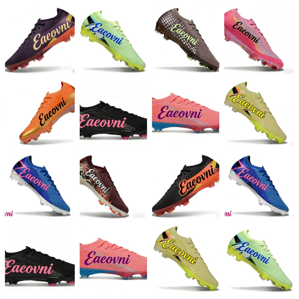 011206 Tênis Clássico Masculino Sapatos De Futebol Botas Feminino Chuteiras Campo FG Bege Baixo Topo