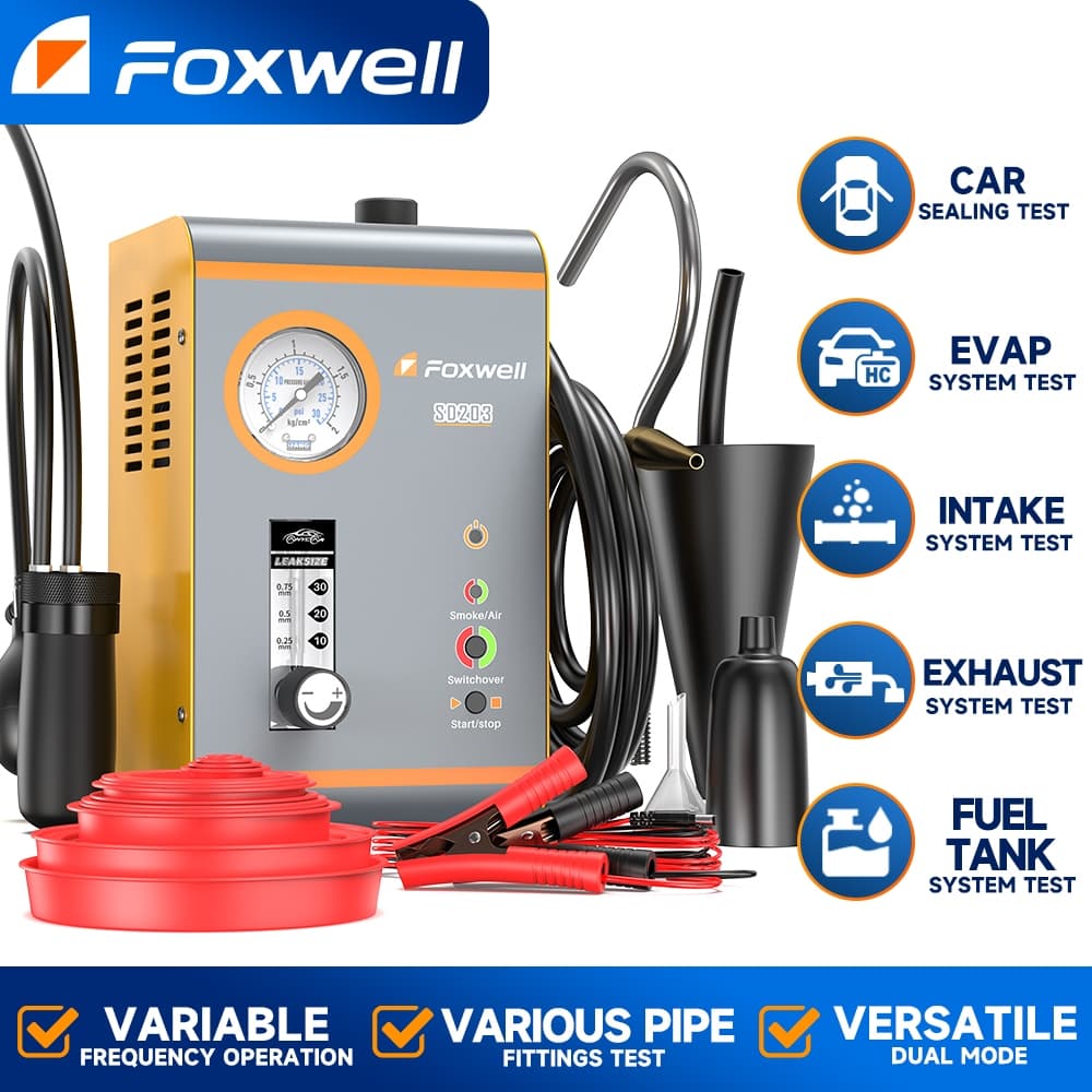 FOXWELL SD203 Automotivo EVAP Máquina De Fumaça Diagnóstico Testador De Detecção De Vazamento A Vácuo