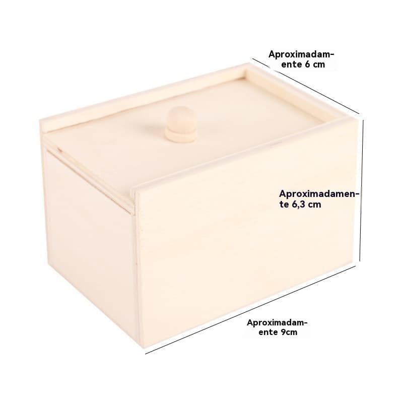 Caixa de Aranha Surpresa de Madeira Brinquedo de Pegadinha