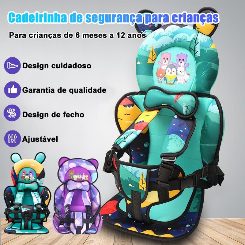 Adequado para cadeiras auto para crianças dos 0 aos 12 anos,Cadeirinha infantil portátil e dobrável,para 9-36kg