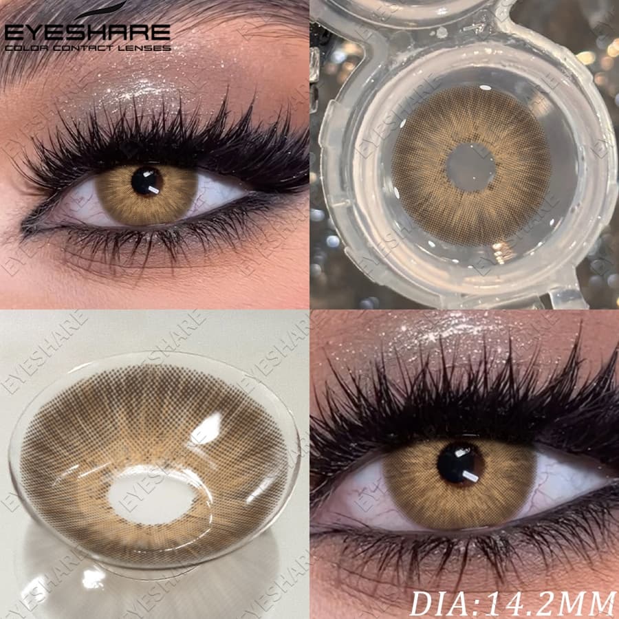 EYESHARE pattaya Lentes De Contato De Cor Marrom , Macias Da Moda , Pupilas De Beleza Pretas , Envio Rápido Do Brasil