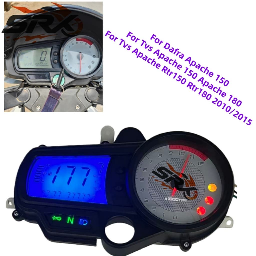 Para Dafra Apache 150 Tvs Rtr150 Rtr180 2010/2015 Medidor Digital Tacômetro Velocímetro Montagem Da Motocicleta