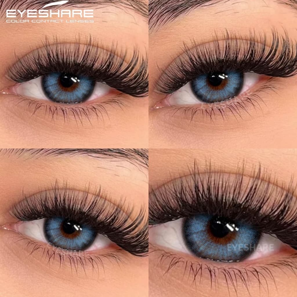 EYESHARE Envio Do Brasil Lentes De Contato Coloridas Olhos Azuis 1 Par De Decoração Cosméticos Maquiagem Uso Anual